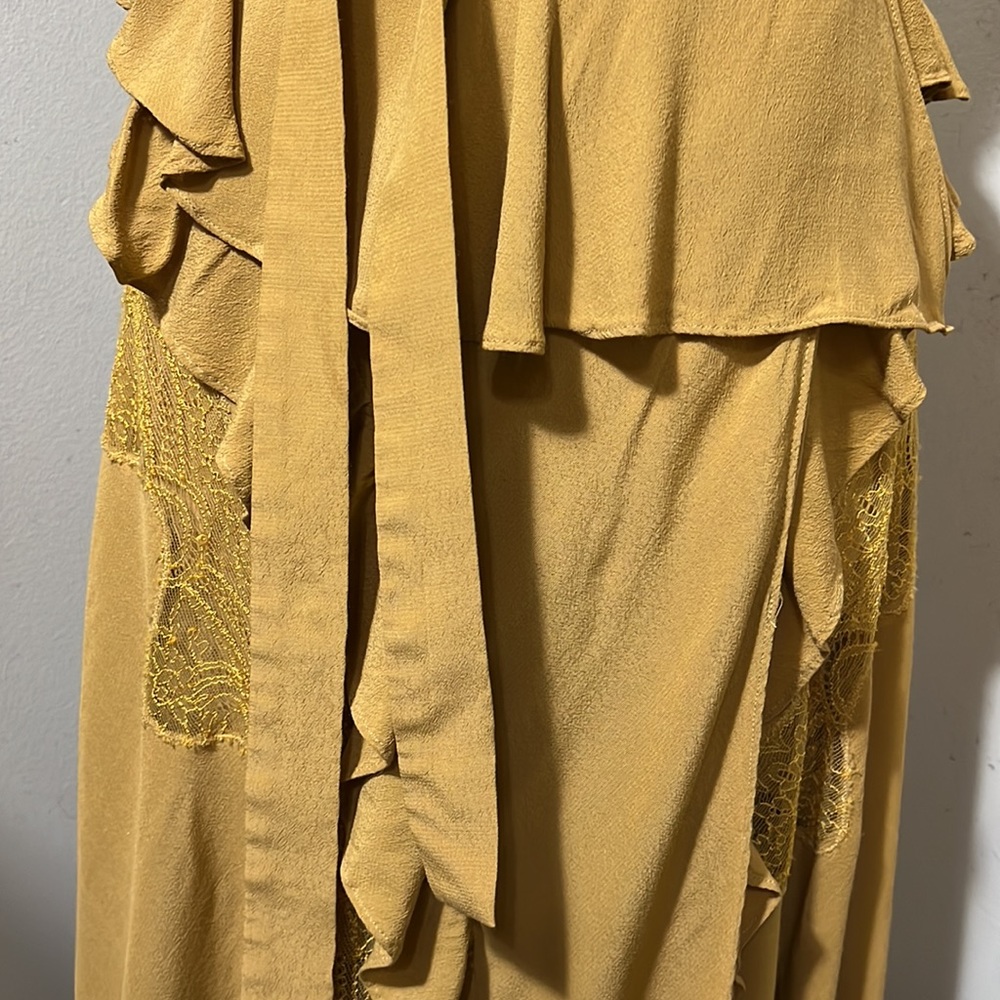 IRO Mustard Breathe Ruffle Skirt - Picture 8 of 12